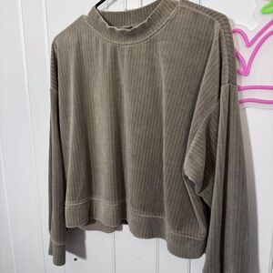 H&M Taupe Ribbed Sweater